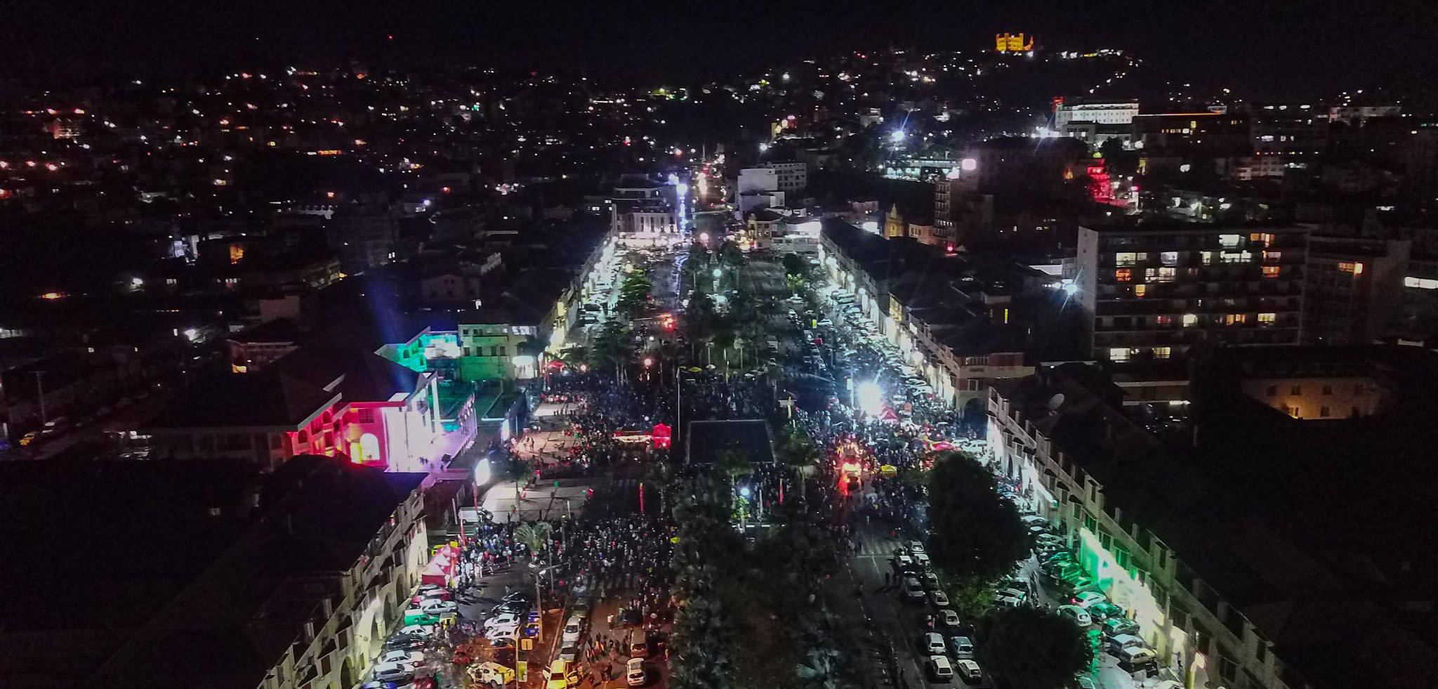 Antananarivo Main Square at Night